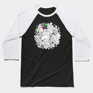 Sketchy Art Design - Artists Baseball T-Shirt